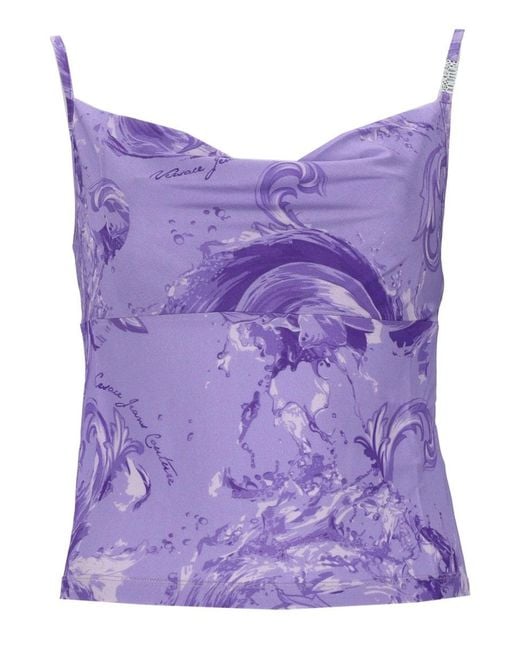 Versace Jeans Couture Purple Top