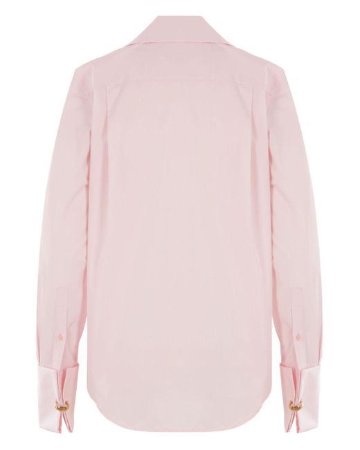 Loewe Pink Draped Cotton Shirt