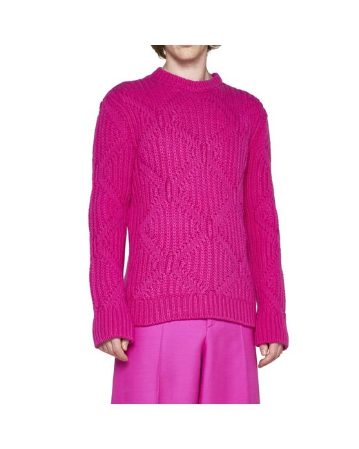 Valentino Wollpullover in Pink für Herren