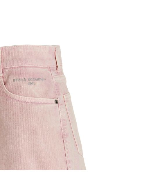 Short en jean Stella McCartney en coloris Pink