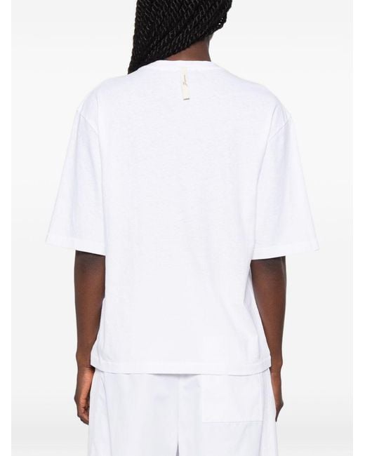 Jacquemus White Logo T-Shirt