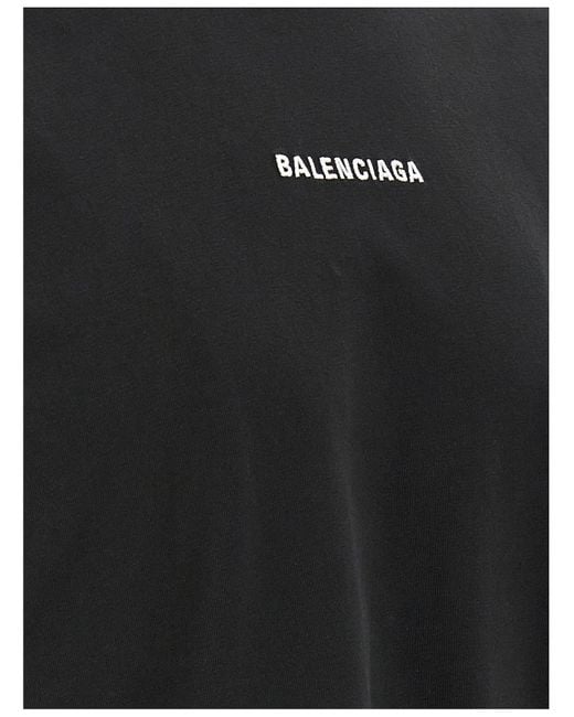 Balenciaga Black 'New Back' T Shirt