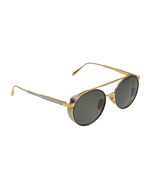 Linda Farrow Green Sonnenbrille LFL1549 Conor C1 Gelbgold/helles Gold/19/145