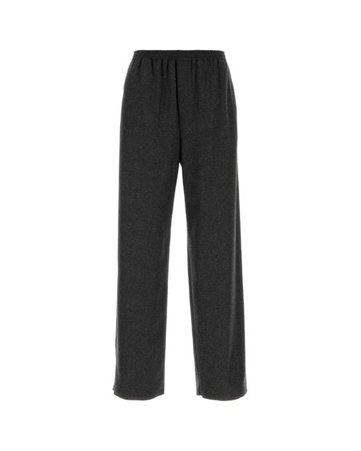 Jil Sander Black Straight Trousers for men