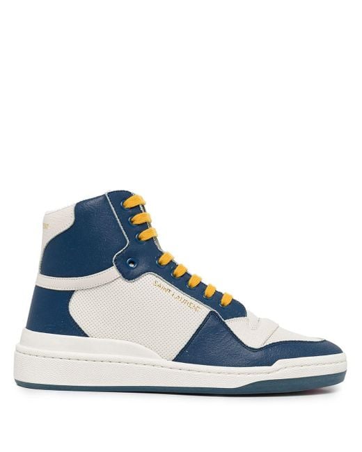 Saint Laurent Sl24 Middelgrote Sneakers in het Blue