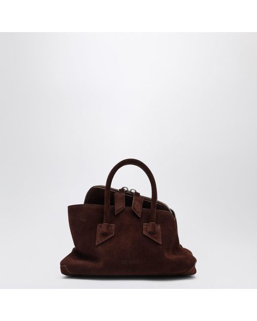 The Attico Brown Suede La Passeggiata Mini Bag