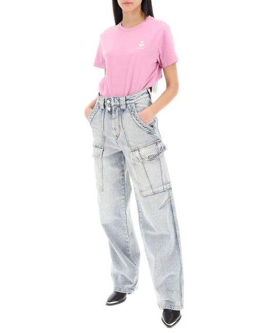 Isabel Marant Gray Heilani Cargo Jeans