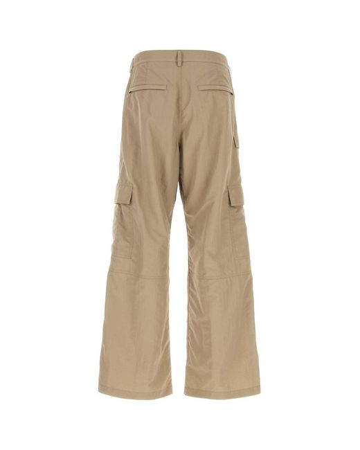 Balenciaga Natural Beige Nylon Cargo Pant for men