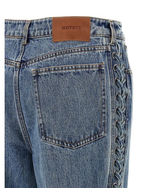 ROTATE BIRGER CHRISTENSEN Roteer Birger Christensen 'geregen Rechte Been' Jeans in het Blue