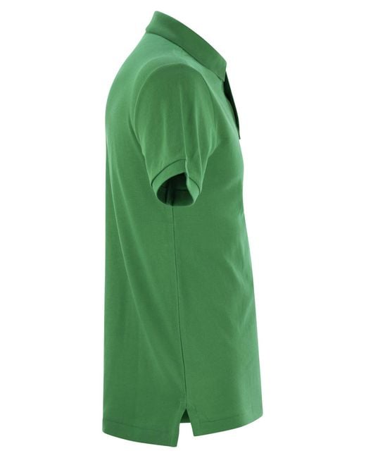 Polo Ralph Lauren Green Slim-Fit Pique Polo Shirt for men