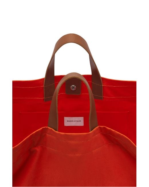 Maison Kitsuné Red Bags