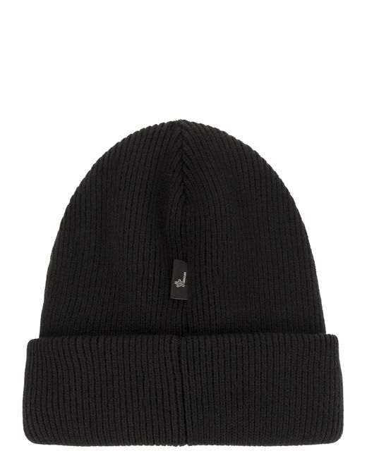 Moncler Black Wool Cap for men