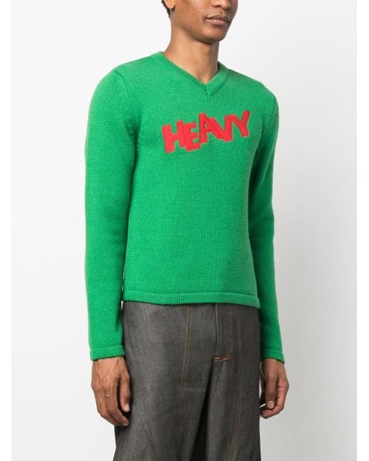 ERL Green Logo Sweater Knit