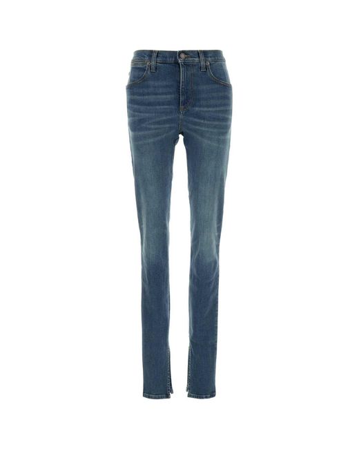 Gucci Blue Stretch Denim Jeans