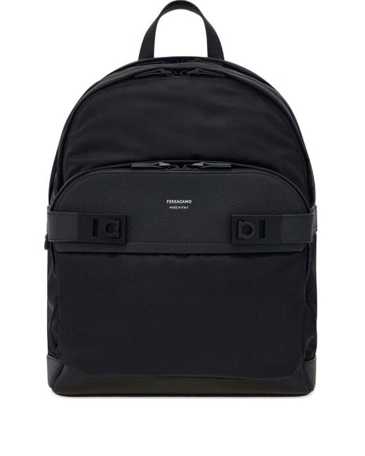 Ferragamo Twins Nylon Rucksack in Black für Herren