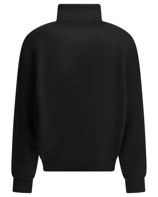 Jacquemus Black "Le Camionneur Gros Grain" Half Zip Sweatshirt