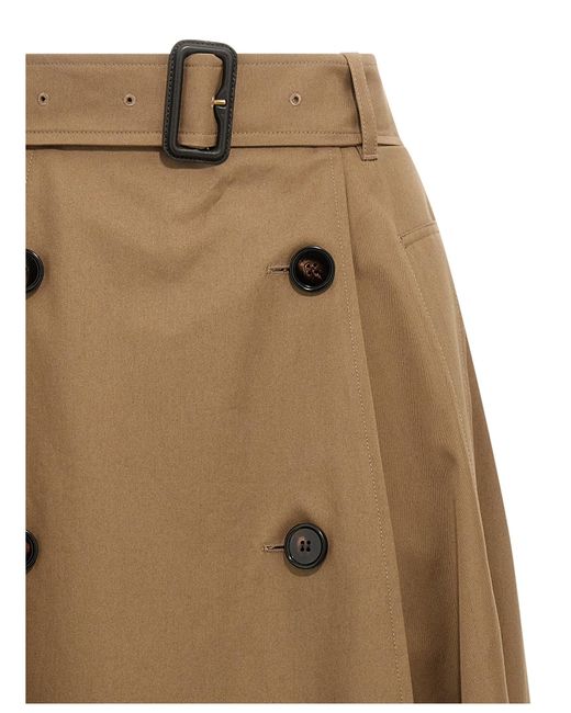 Burberry 'brenda'-rok in het Natural