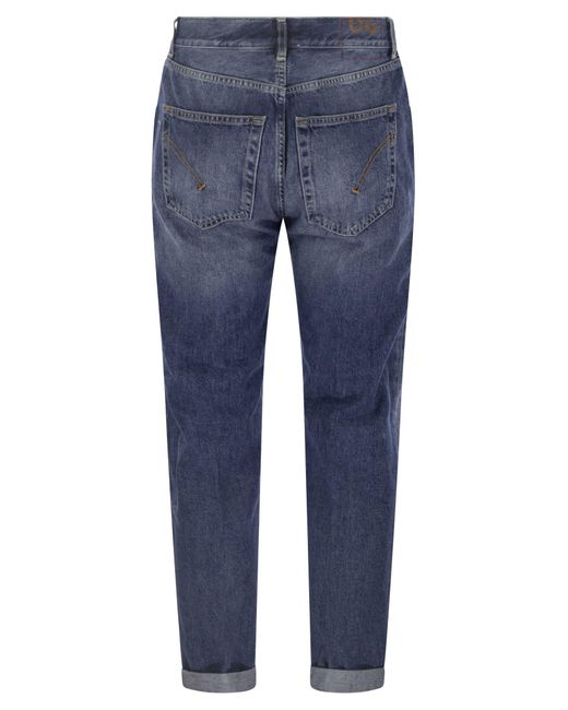 Dondup Blue Ervin Cinue Loose Fit Pockets
