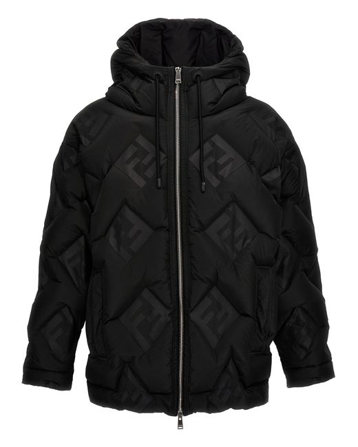 Fendi Ff Down Jas in het Black voor heren