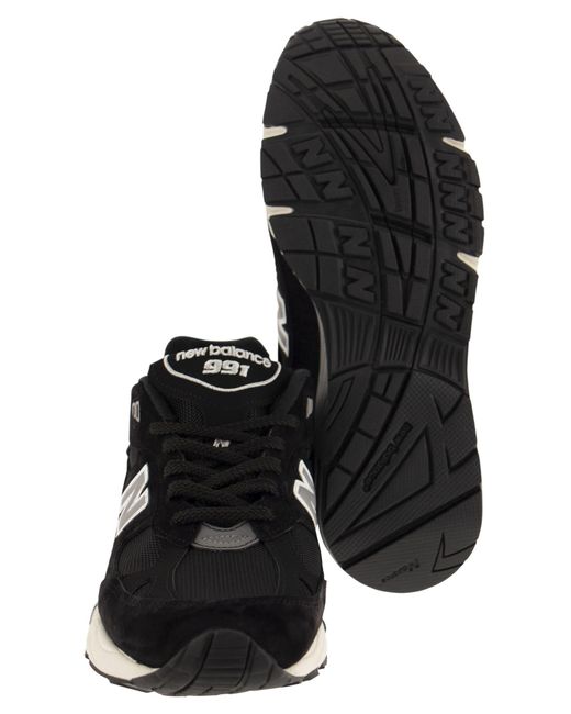 New Balance 991 Sneakers in het Black voor heren