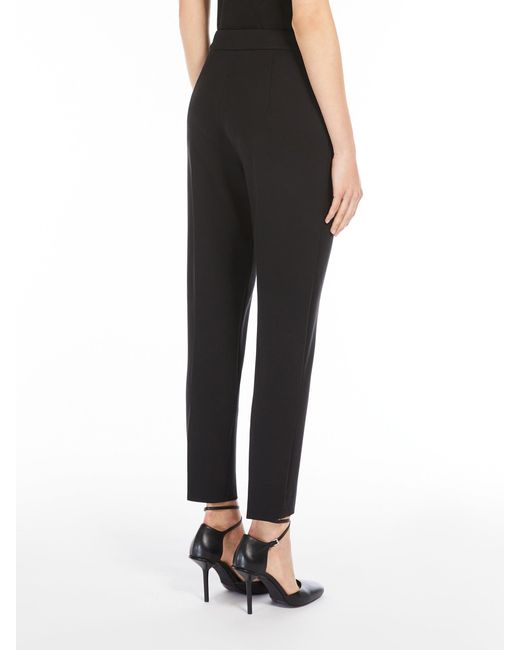 Max Mara Black Pegno Jersey Trousers