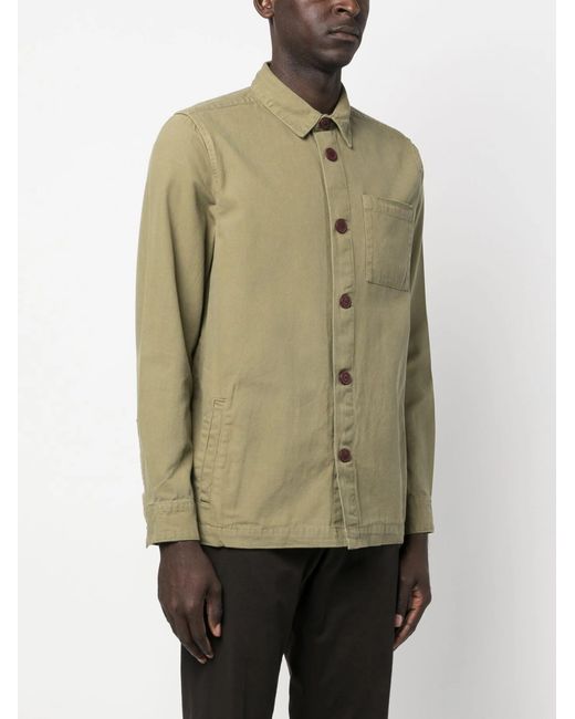 Barbour Green Washed Overshirt