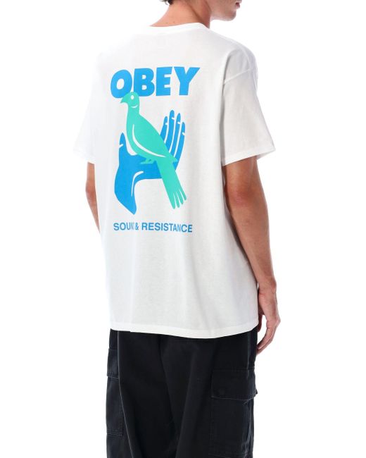 Obey White T Shirts And Polos