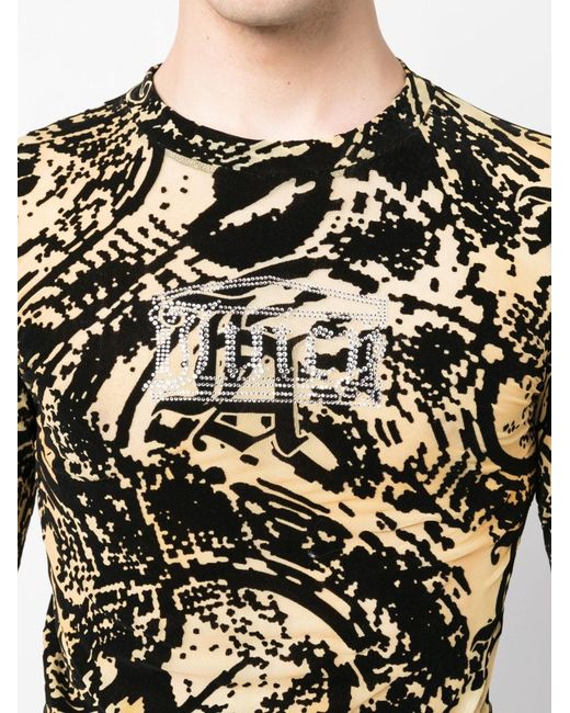 Aries Black X Juicy Couture Psysnake Top for men
