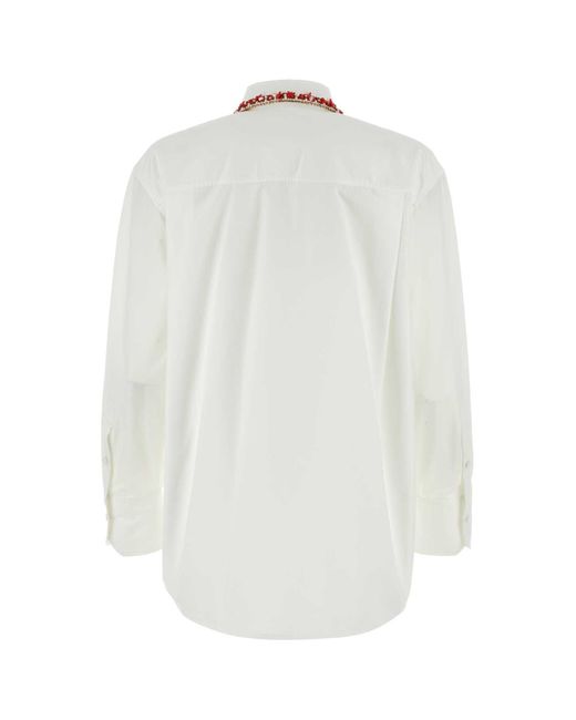 Valentino Garavani White Poplin Shirt for men