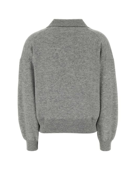 Lisa Yang Gray Cashmere Katriel Sweater