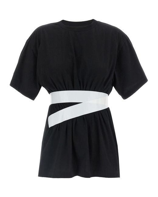 'grabada' camiseta MM6 by Maison Martin Margiela de color Black