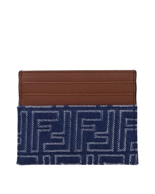 Fendi Blue Document Holder/ Fabric