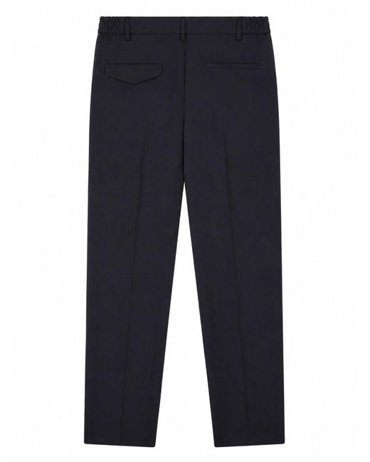 Tagliatore Blue Tailored Trousers With Structured Waistband for men