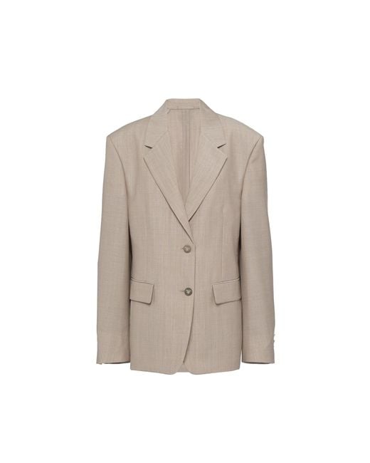 Prada Brown Wool Blazer Jacket