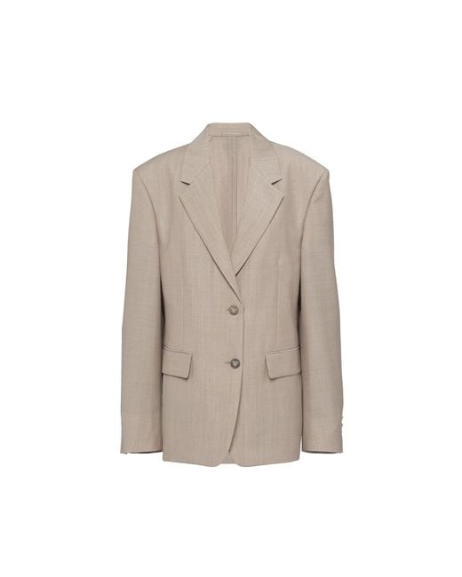 Prada Brown Wool Blazer Jacket
