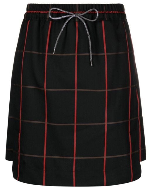 Vivienne Westwood Black Checked Kilt for men