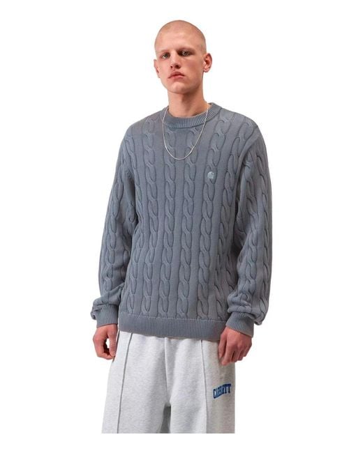 Carhartt Blue Carter Cozy Crewneck Sweater