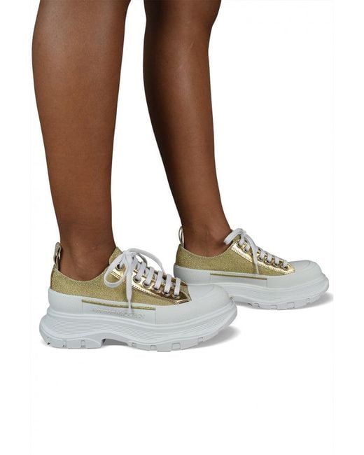McQueen Metallic Sneakers Tread Slick