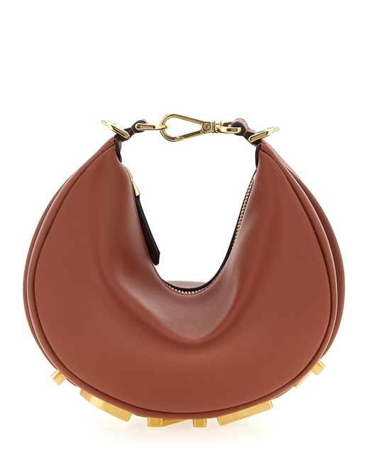 Fendi Brown 'Graphy' Mini Handbag
