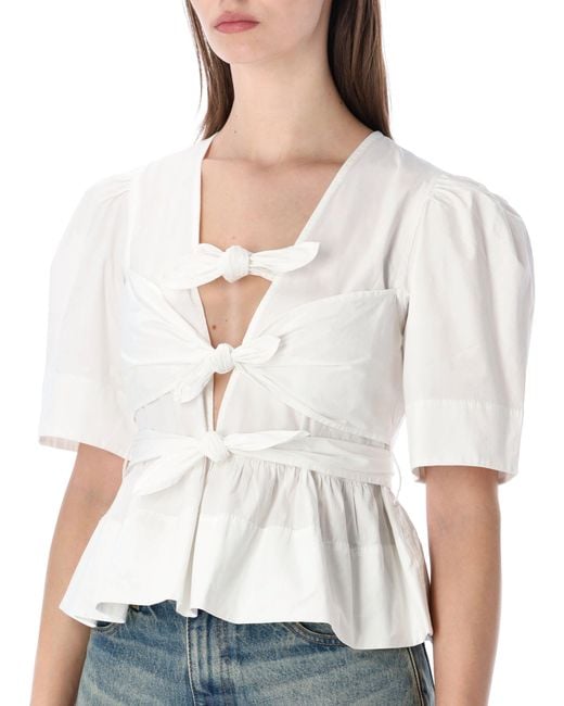 Ganni Top in het White