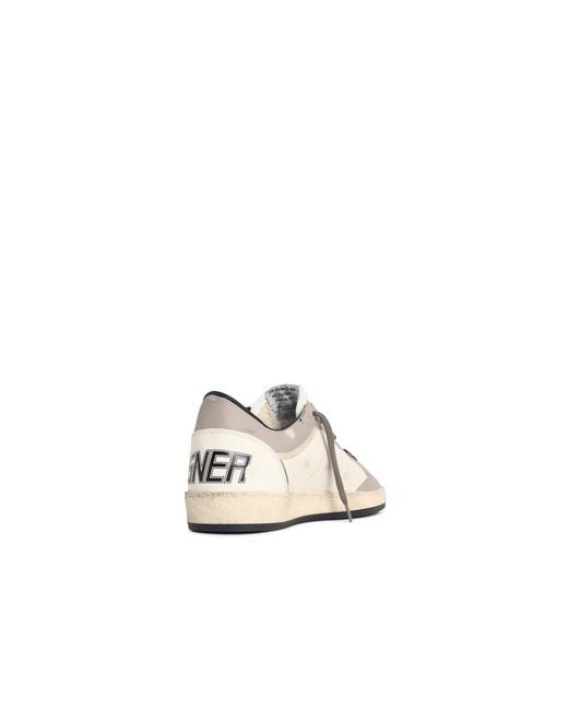 Golden Goose Deluxe Brand Natural 'Ball Star' Leather Sneakers