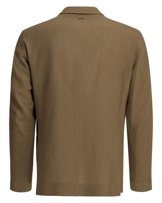 Herno Green Linen Blazer