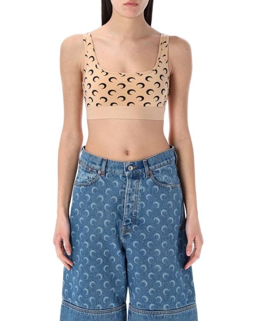 MARINE SERRE Blue Top