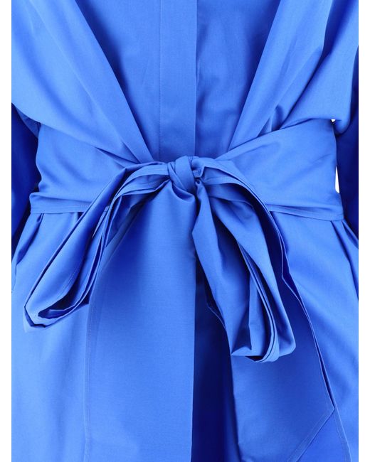 Max Mara Blue "Tabata" Poplin -Shirt -Kleid