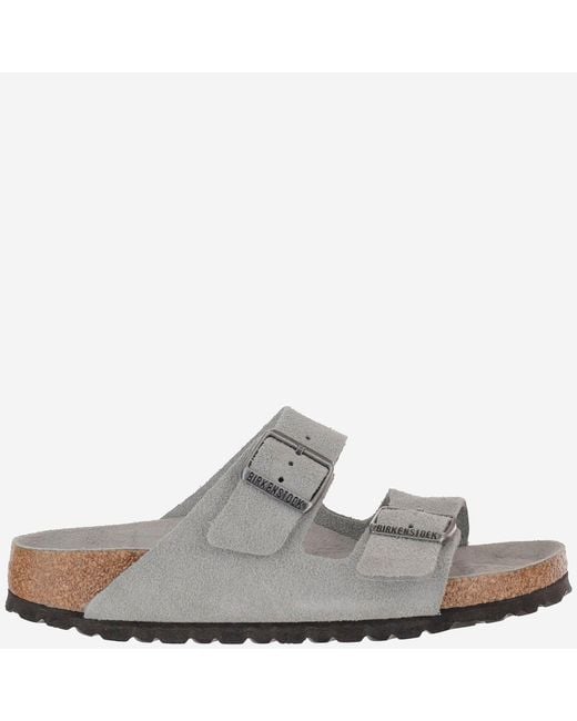 Birkenstock White Suede Sandals