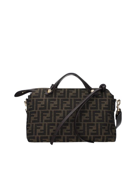 Fendi Black Handbags By The Way Fabric/Ebony