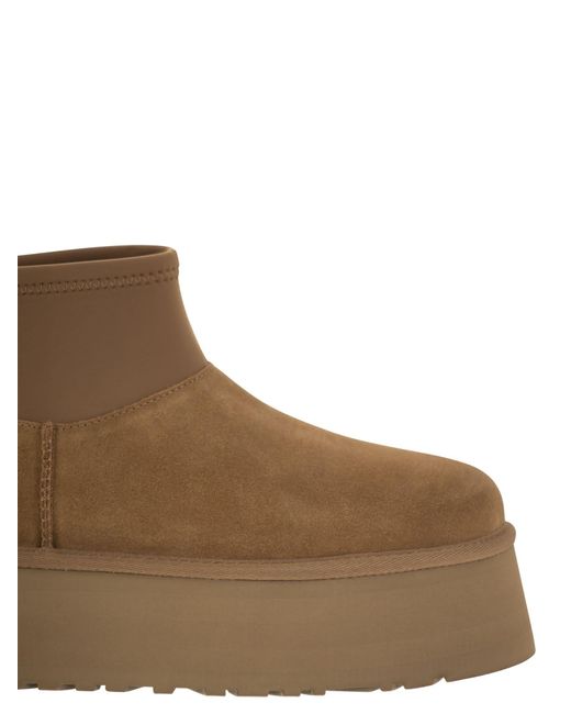 Ugg Brown Classic Mini Dipper Stiefel