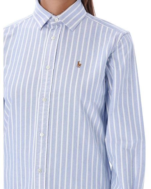 Polo Ralph Lauren Blue Classic-Fit Oxford Cotton Shirt