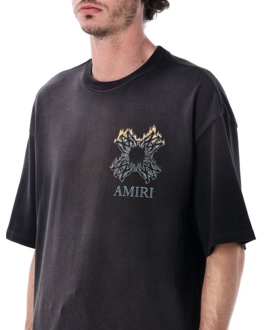 Amiri Black T Shirts And Polos