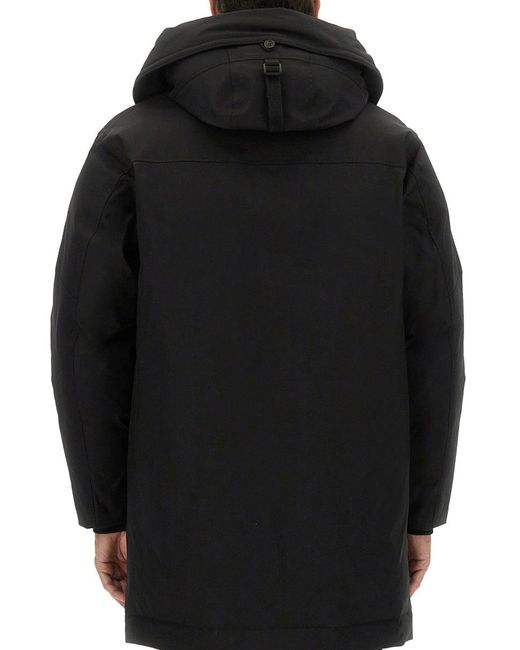 DSquared² Black Dsquared Caban Puffer Coat for men
